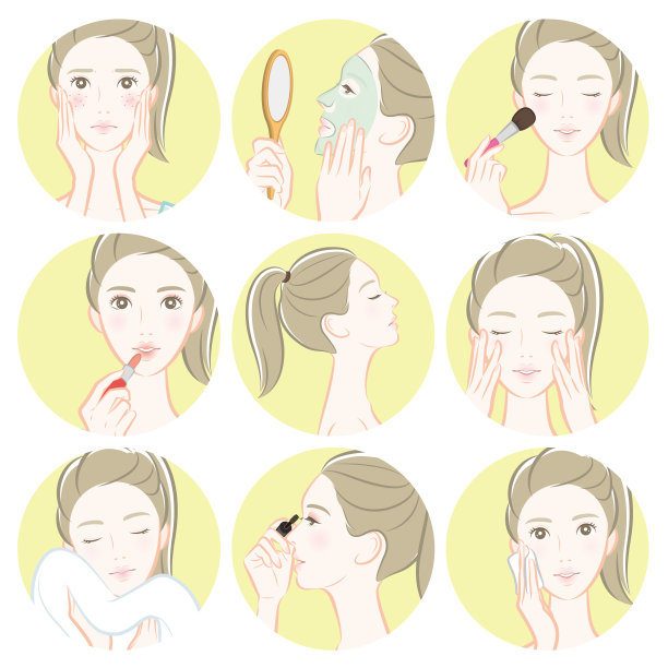 女人的美丽插图。图片下载