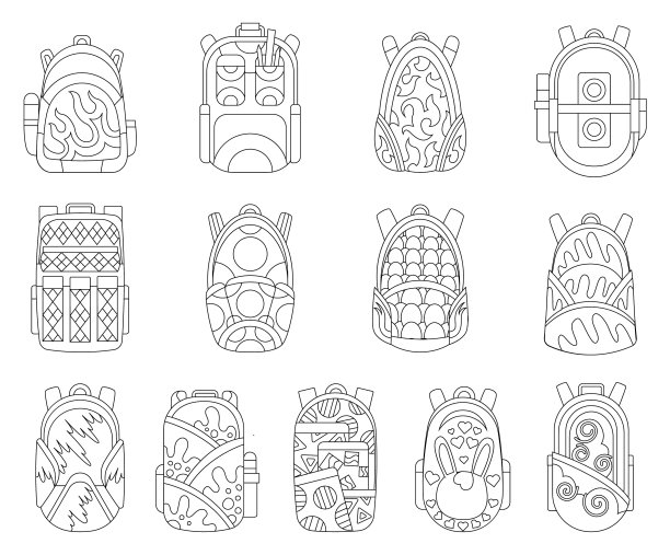 学校背包让教育和学习回归图片下载