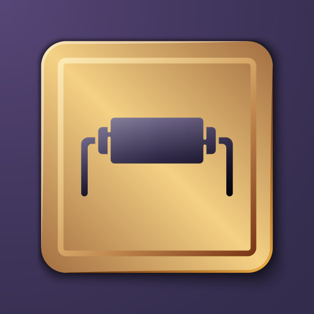 紫色电阻电气图标隔离图片下载