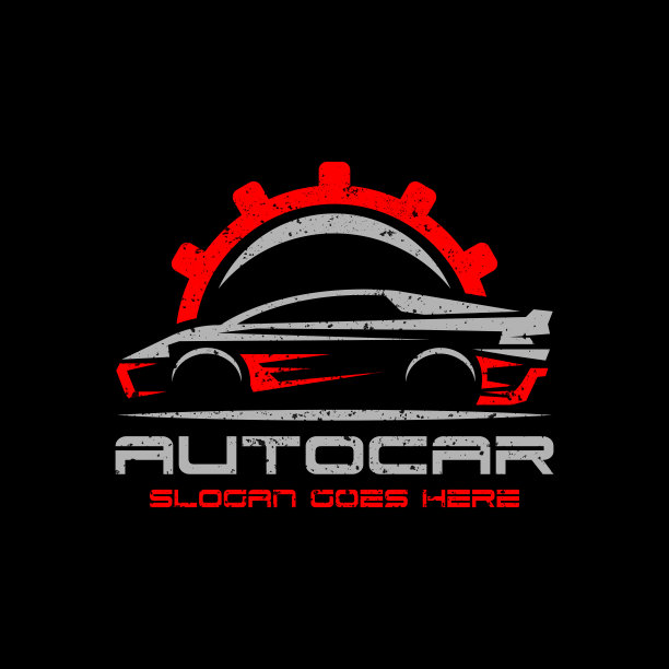 汽车汽车服务和维修标志矢量插图，最好为您的汽车公司标志形象图片下载