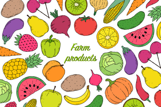 传单上有蔬菜和水果图片下载