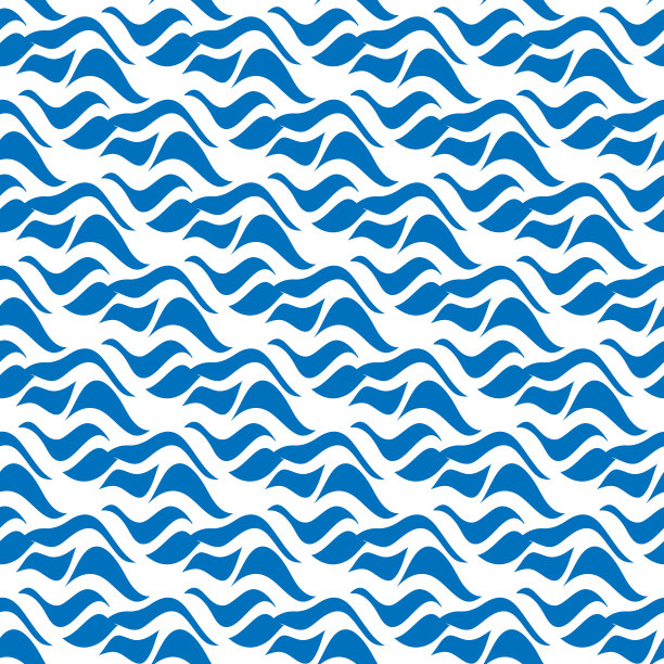 无缝抽象海洋图案库图片下载