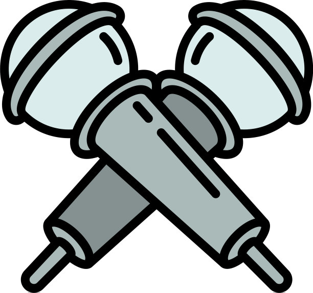 麦克风轮廓交叉图标图片下载