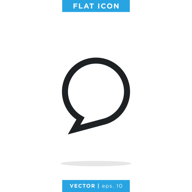 聊天图标矢量股票插图设计模板。气泡图标。图片下载