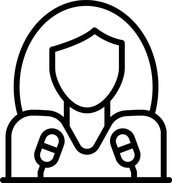 呼叫中心协调员图标轮廓风格图片下载