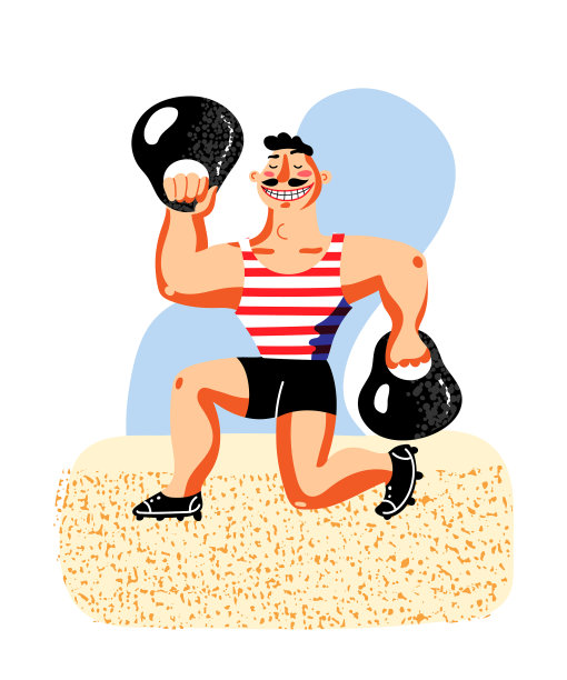 马戏团运动员平孤立的图片下载