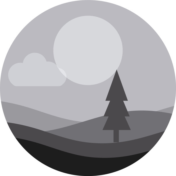 景观自然，松树林，山夜平图片下载