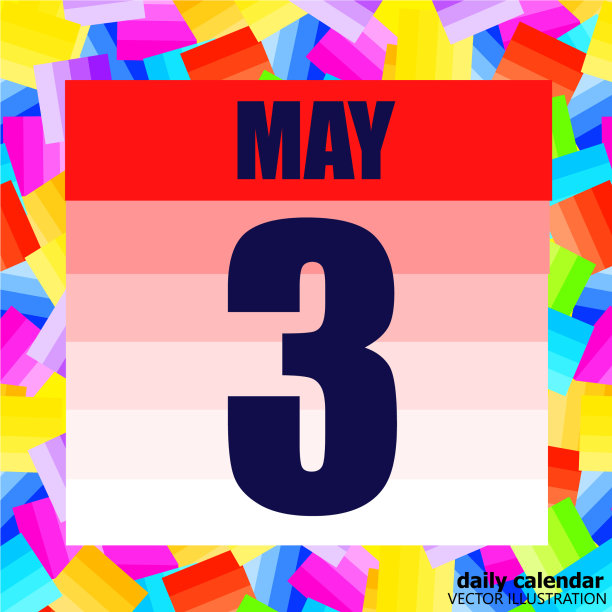 5月3日图标为规划重要的日子横幅图片下载