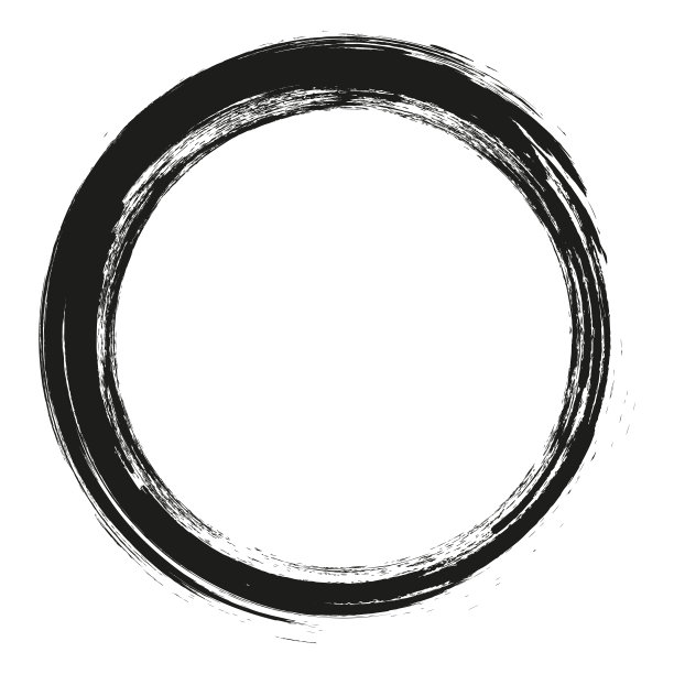 矢量笔刷在白色背景上画圆圈。墨汁手绘画画笔圈。标志、标签设计元素矢量插图。黑色的抽象的圆。框架。图片下载