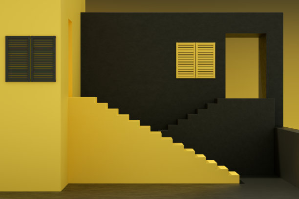 建筑、空墙、楼梯图片下载