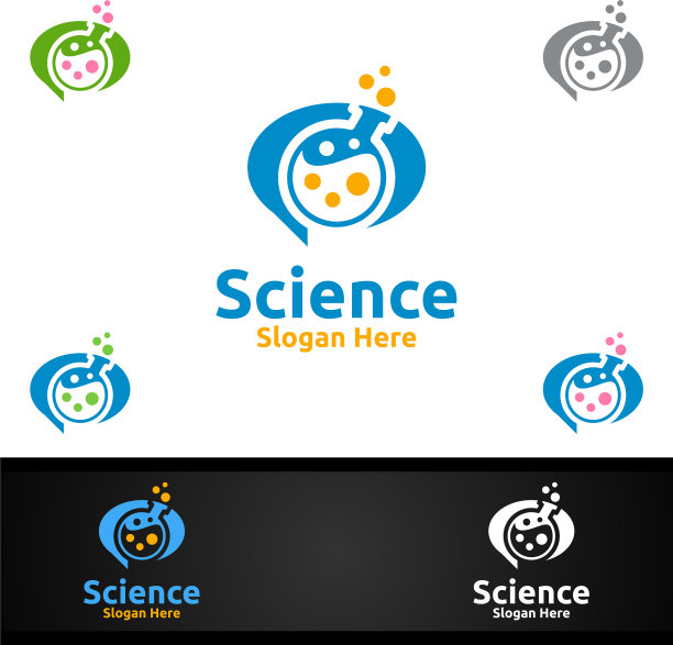 微生物学科学研究实验室标志图片下载