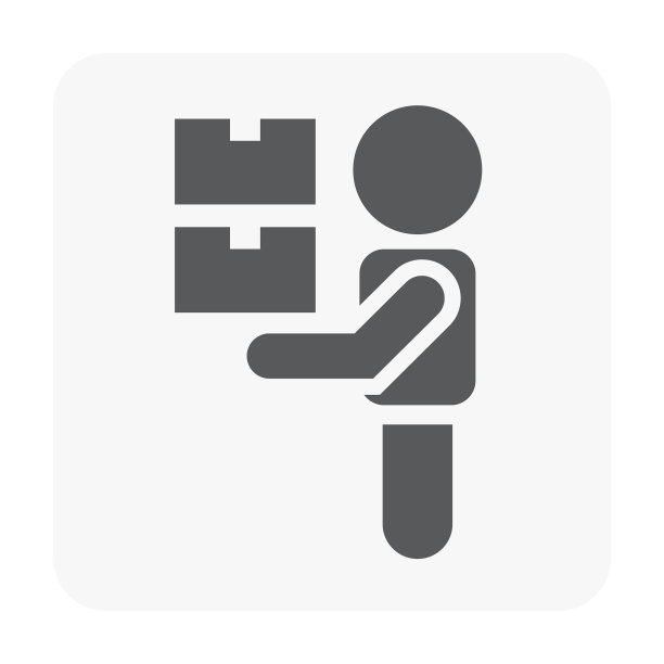 纸箱和快递的图标在白色图片下载