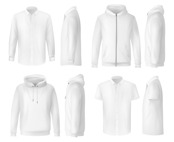 衬衫，马球衫和帽衫，男装模型图片下载