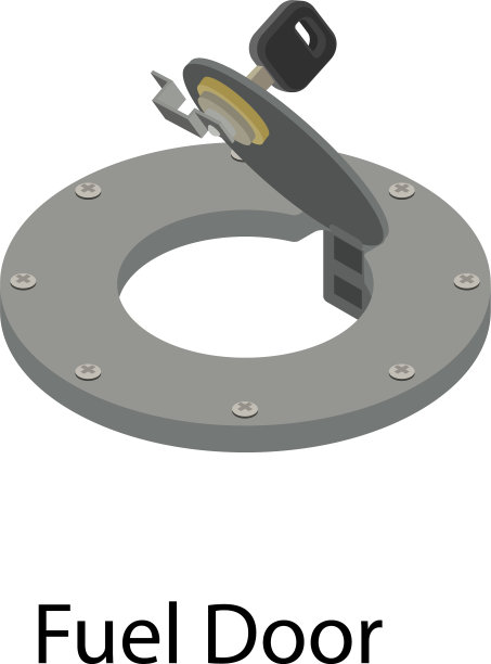 燃料门图标等距样式图片下载