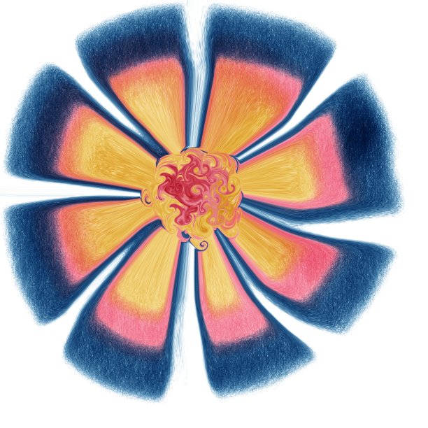 抽象花卉图案的纹理艺术。数字艺术绘画。手绘笔触。以黄色和蓝色调为主色调。在白色背景上。图片下载