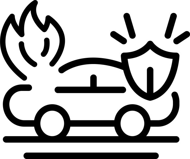 保护车祸图标轮廓风格图片下载