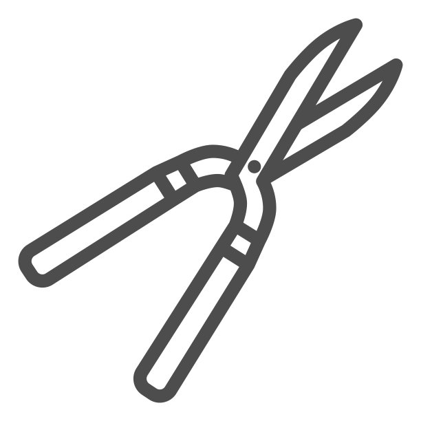 剪枝线图标，花园和园艺概念，剪枝剪刀标志在白色背景，剪枝夹图标轮廓风格的移动概念和网页设计。矢量图形。图片下载