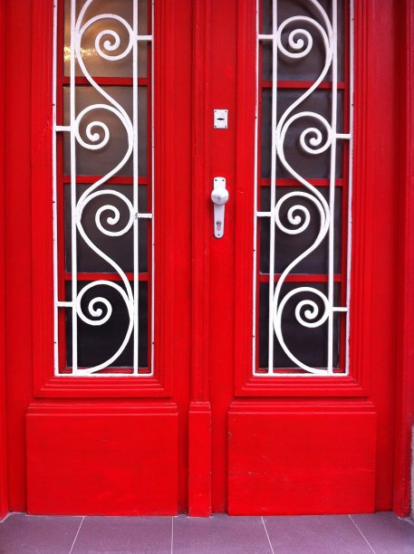 红色的大门。图片下载