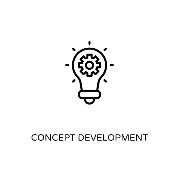 矢量概念开发图标。标识图片下载