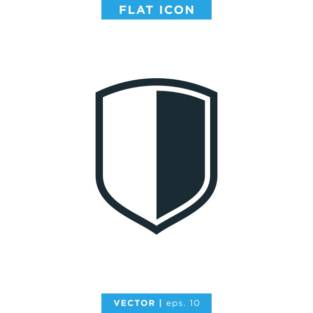 盾图标矢量股票插图设计模板。图片下载