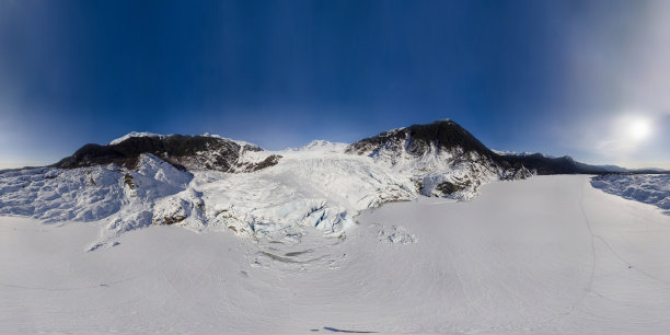 空中拍摄的阿拉斯加风景图片下载