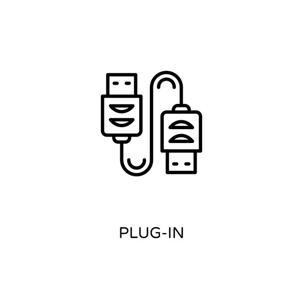 插件图标在向量。标识图片下载