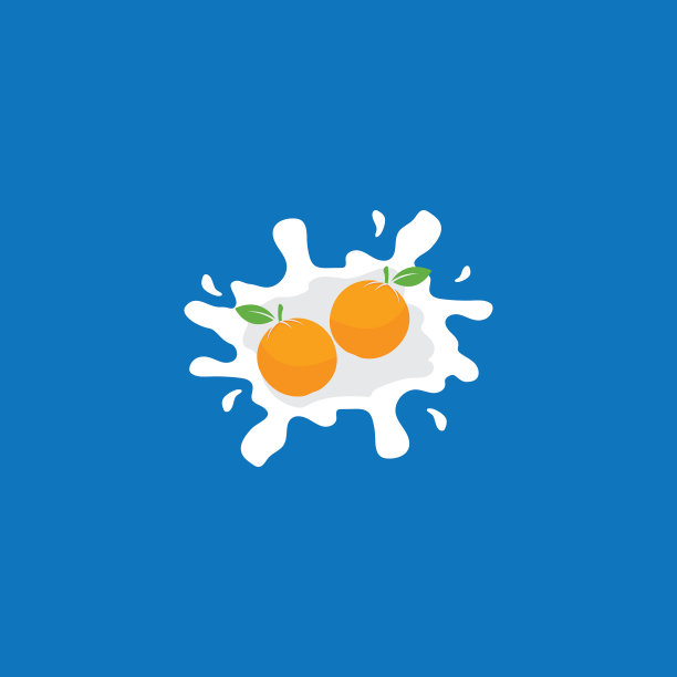 牛奶淋橙汁图片下载