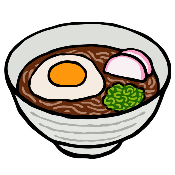 月见面波插图:类似木刻版画的插图图片下载