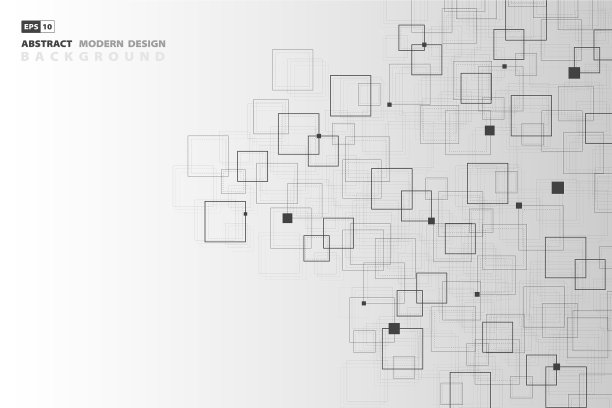 抽象技术方形黑色图案艺术品图片下载