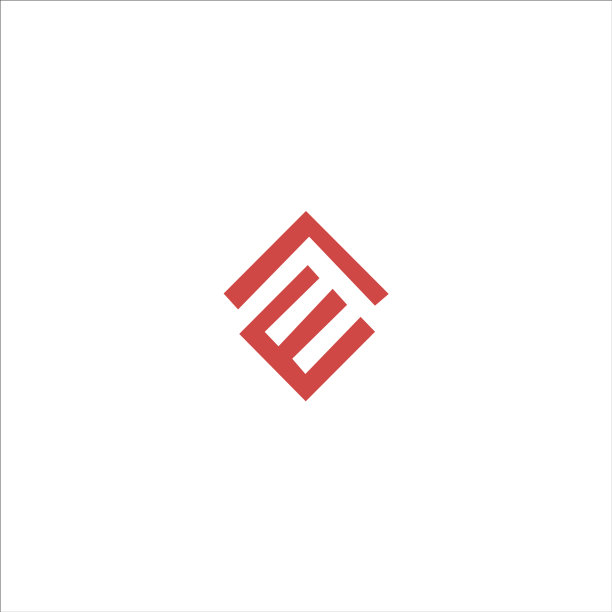 字母E或E标志设计模板图片下载
