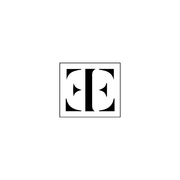 字母E或E标志设计模板图片下载