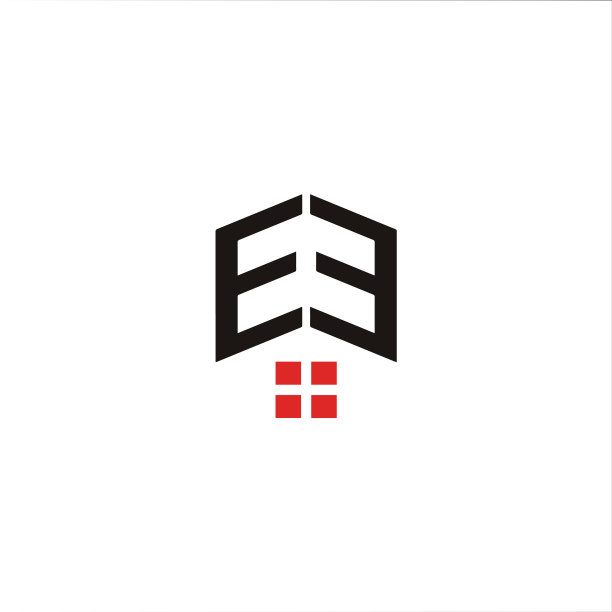 字母E或E标志设计模板图片下载