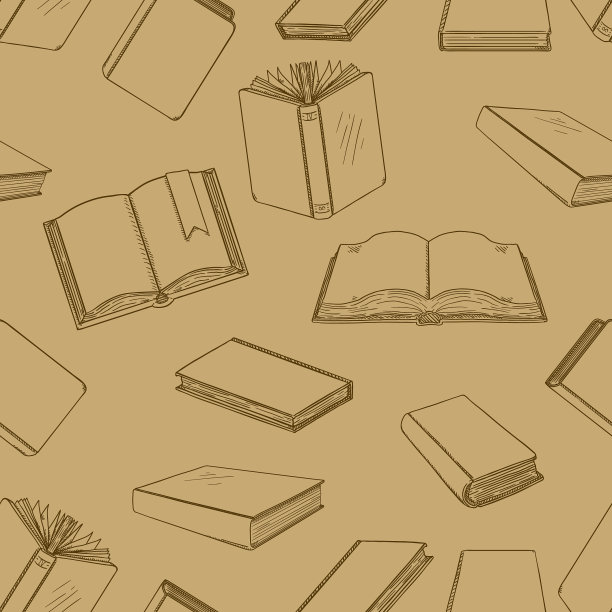 无缝图案速写本图片下载