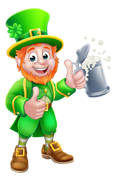 小精灵圣帕特里克节卡通人物图片下载