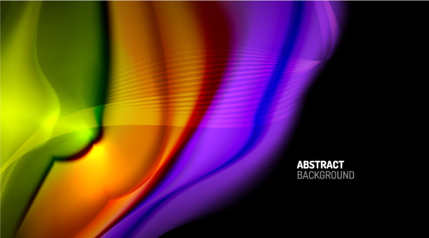 液体颜色在黑色背景上的液体梯度图片下载