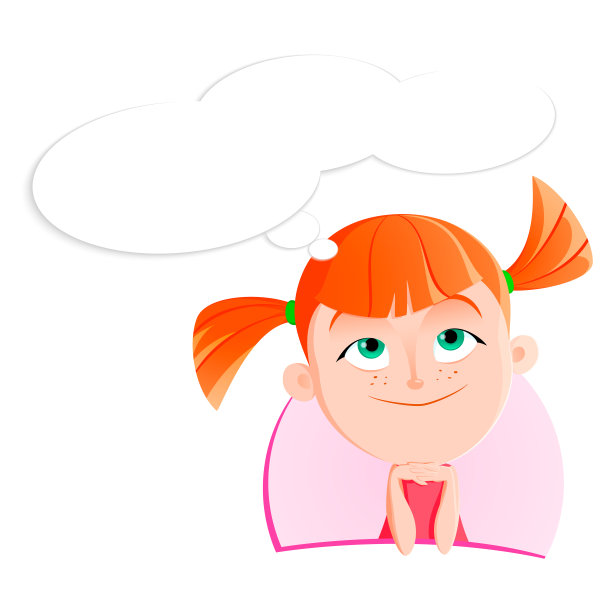 一个女孩的情感表情化身图片下载