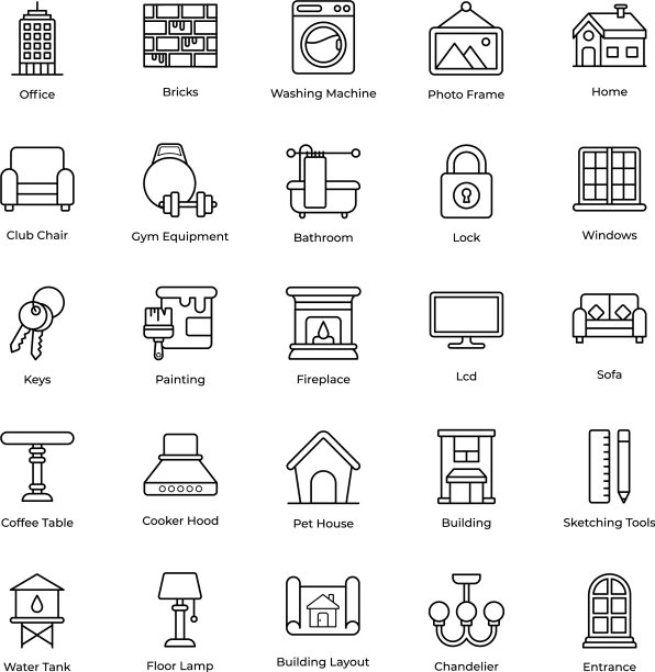 家电系列图标包图片下载