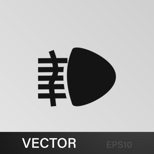 雾灯图标。汽车光束标志图标图片下载