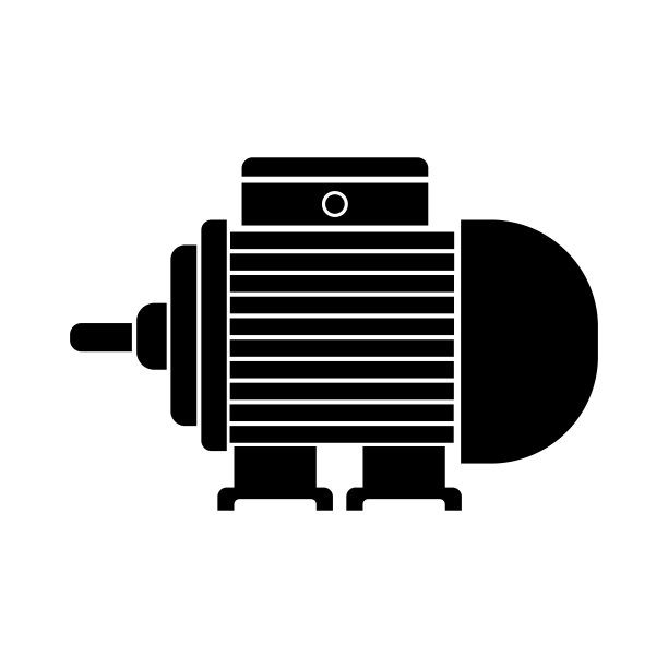 白色背景上的工业隔离电机。该液压设备用于驱动液压泵图片下载