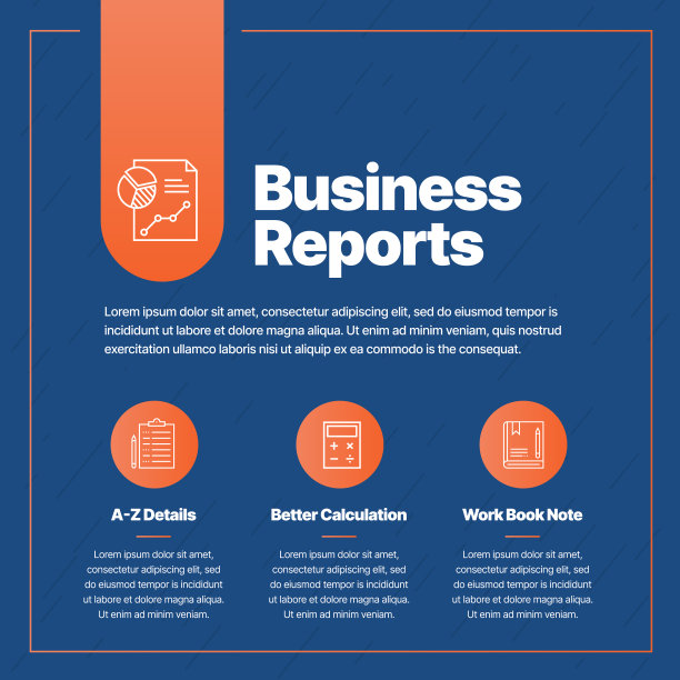 商业报告信息图设计|商业信息图设计|社交媒体张贴|商业流程|演示图标图片下载