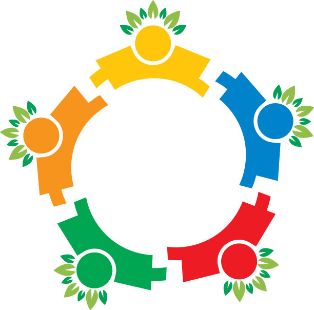 绿叶标志图标社区设计关怀图片下载