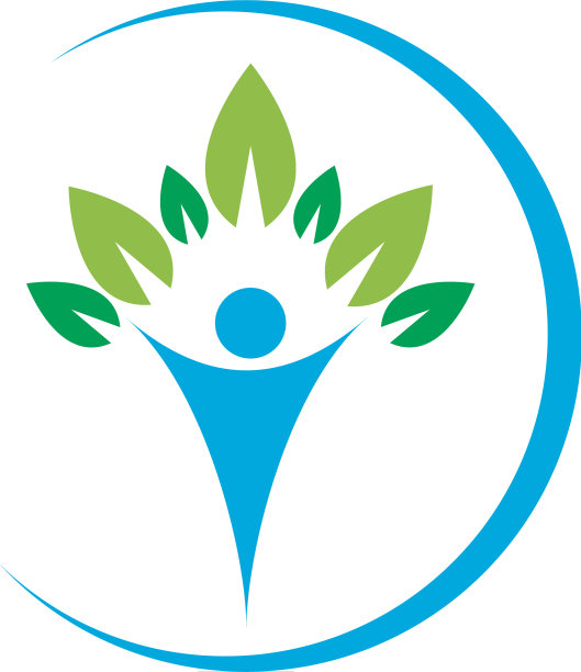 绿叶标志图标社区设计关怀图片下载