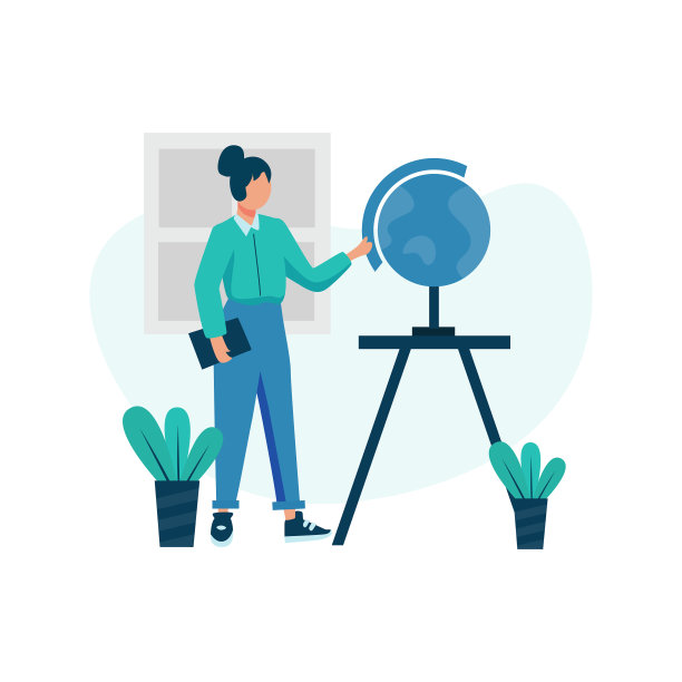 私人教师在学生面前授课图片下载