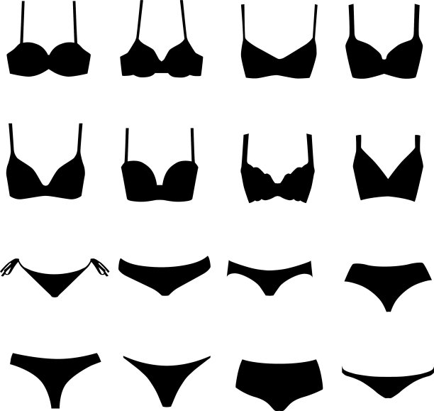 设置剪影女性内衣图片下载