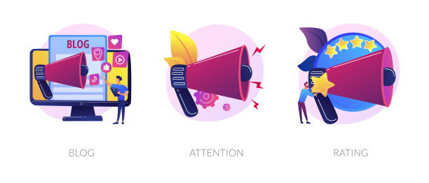 社交媒体行为概念隐喻图片下载