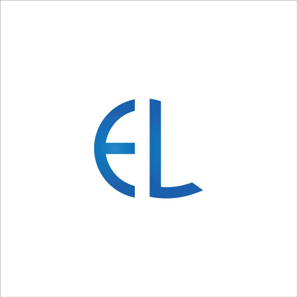 字母EL或LE徽标设计模板图片下载