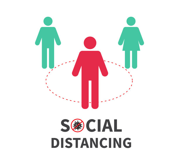 社交距离保持1-2米的距离图片下载