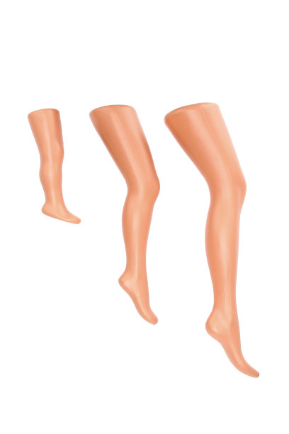 用于拍摄紧身衣的不同尺寸的隔离假人腿图片下载