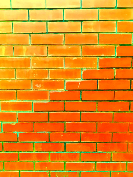 砖墙上的火焰图案图片下载