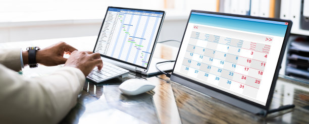 甘特计划在笔记本电脑屏幕上图片下载